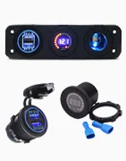 Accessoires USB (tableau de commande, voltmetre, allume cigare, double usb...) et LED pour véhicule, bateau et camping-car